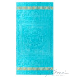 Beach towel F 097 velour aqua