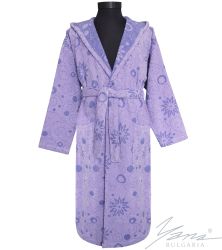 Bademantel für Erwachsene BEA lila