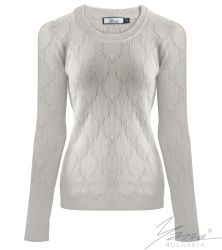 Dámsky sveter bije sivá