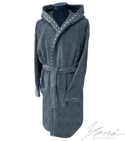 Adult bathrobe Mishel grey