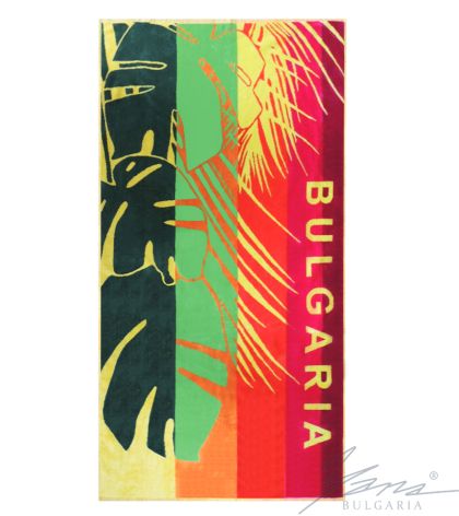 Beach towel velour Flora BG