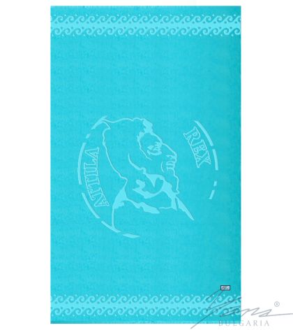 Beach towel velour ATTILA BEACH turquoise