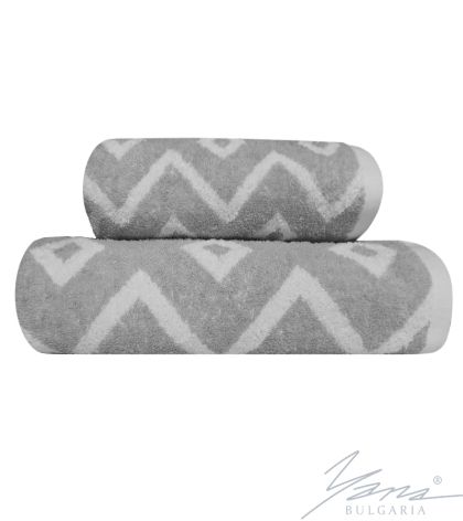 Towel ROMBUS grey/white