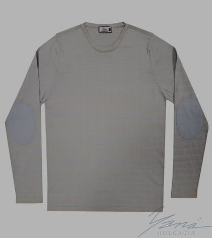 Men's two-tone round neck sweater color 227