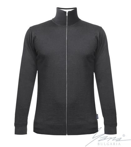 Pánsky tenký vlnený kardigan na zipssivá