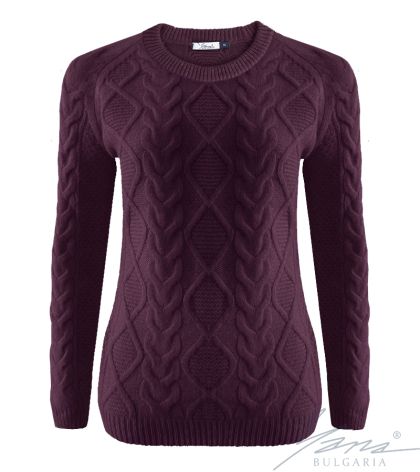 Dámsky sveter bije bordová