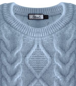 Dámsky sveter bije modrá farba