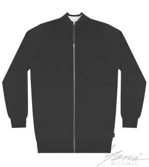 Pánsky tenký vlnený kardigan na zipssivá