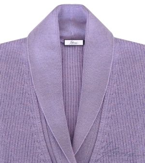 Dámsky sveter s vysokým polo golierom fioalova