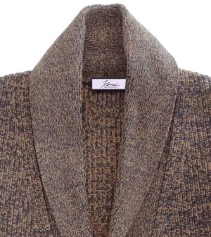 Dámsky sveter s vysokým polo golierom melange