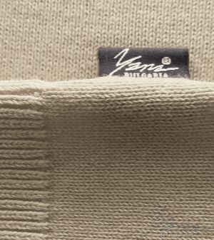 Damenpullover, Halssaum, beige