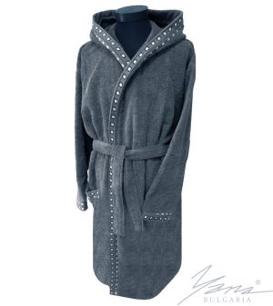 Adult bathrobe Mishel grey
