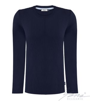 Джемпер мужской с длинным рукавом, темно-синий